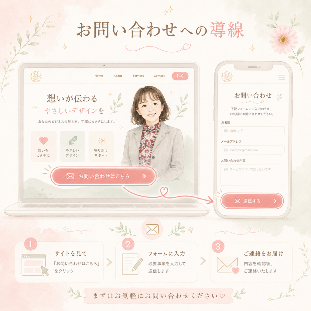 お問い合わせへの導線